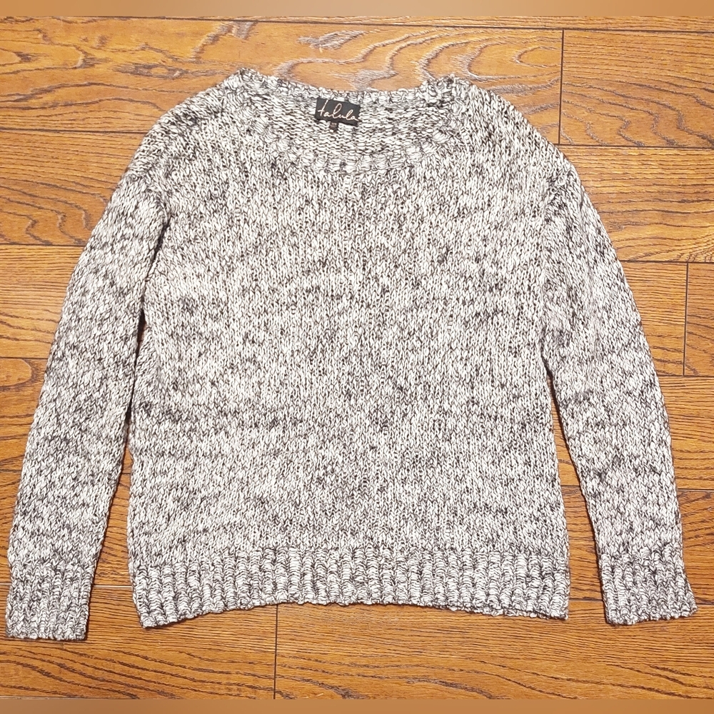 Aritzia Knit Sweater XXS (Talula) Gray / White